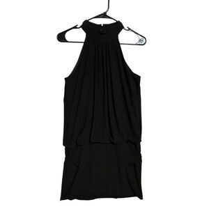 B. Smart Womens Black High Neck Halter Mini Dress Size 5/6